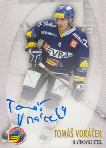 Voráček Tomáš 11-12 HC Vítkovice Steel Limited #11