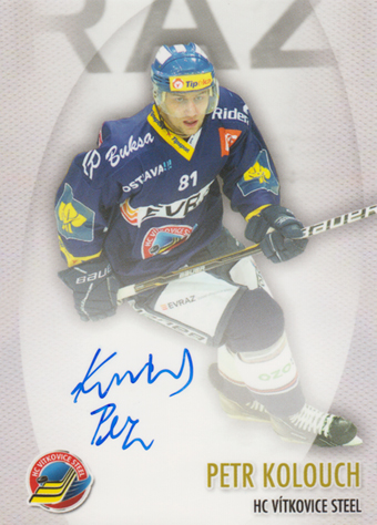 Kolouch Petr 11-12 HC Vítkovice Steel Limited #33