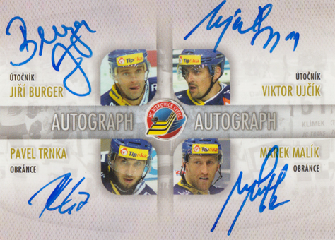 Burger Ujčík Trnka Malík 11-12 HC Vítkovice Steel Limited #40