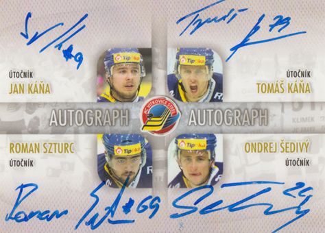 Káňa Káňa Szturc Šedivý 11-12 HC Vítkovice Steel Limited #41