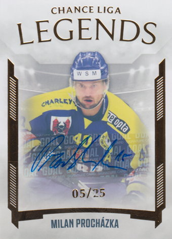 Procházka Milan 23-24 GOAL Cards Chance liga Legends Autograph #LL-PRM