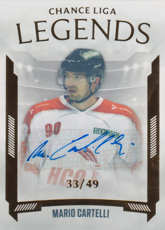 Cartelli Mario 22-23 GOAL Cards Chance liga Legends Autograph #LL-4