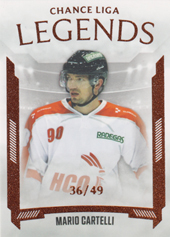 Cartelli Mario 22-23 GOAL Cards Chance liga Legends Parallel #LL-4