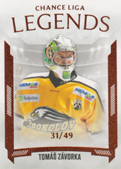 Závorka Tomáš 22-23 GOAL Cards Chance liga Legends Parallel #LL-7