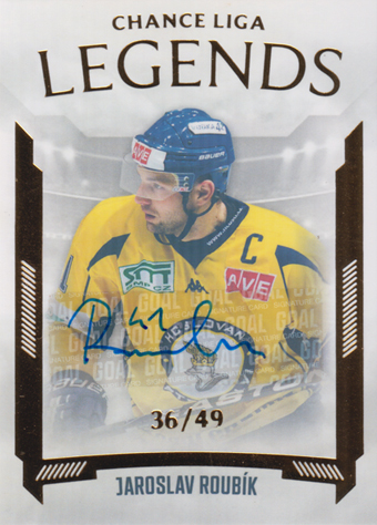 Roubík Jaroslav 22-23 GOAL Cards Chance liga Legends Autograph #LL-29