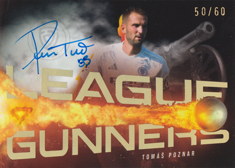 Poznar Tomáš 25-26 Chance Liga League Gunners Gold Auto #LGS-TP