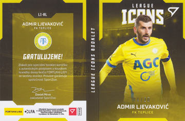 Ljevaković Admir 21-22 Fortuna Liga League Icons Booklet #LI-AL
