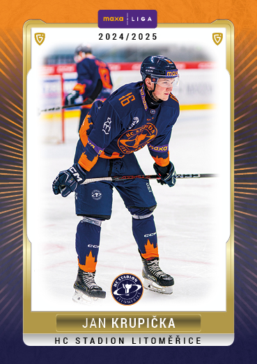 Krupička Jan 24-25 GOAL Cards Maxa liga #LIT-34