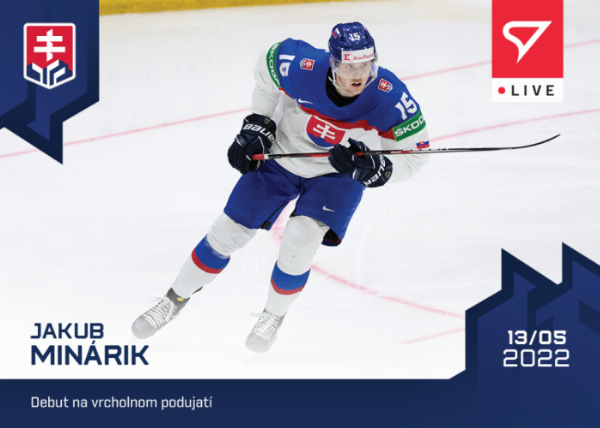 Minárik Jakub 2022 Hokejové Slovensko LIVE #L-02