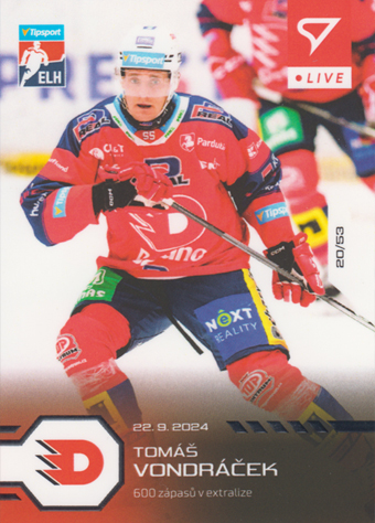 Vondráček Tomáš 24-25 Tipsport Extraliga LIVE #L-02