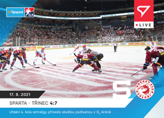 Sparta Praha-Třinec 21-22 Tipsport Extraliga LIVE #L-008