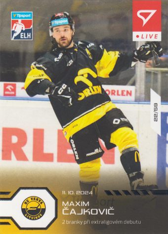 Čajkovič Maxim 24-25 Tipsport Extraliga LIVE #L-18