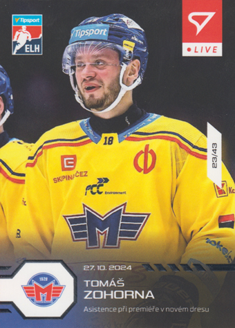 Zohorna Tomáš 24-25 Tipsport Extraliga LIVE #L-31