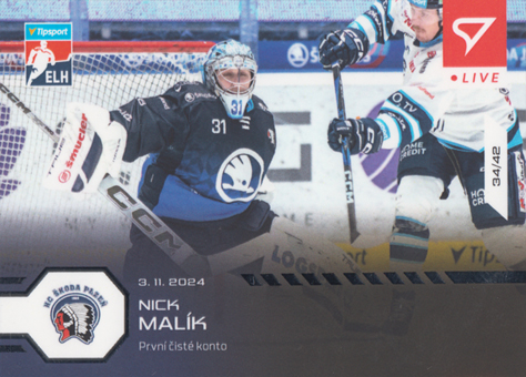 Malík Nick 24-25 Tipsport Extraliga LIVE #L-37