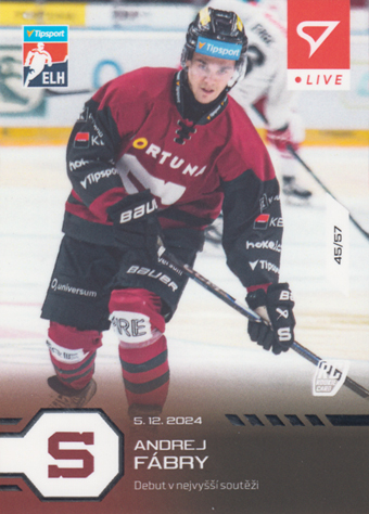 Fábry Andrej 24-25 Tipsport Extraliga LIVE #L-56