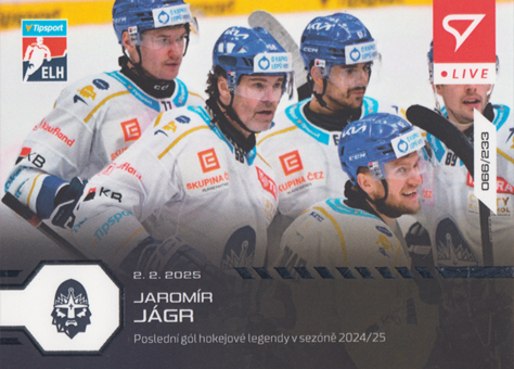 Jágr Jaromír 24-25 Tipsport Extraliga LIVE #L-81