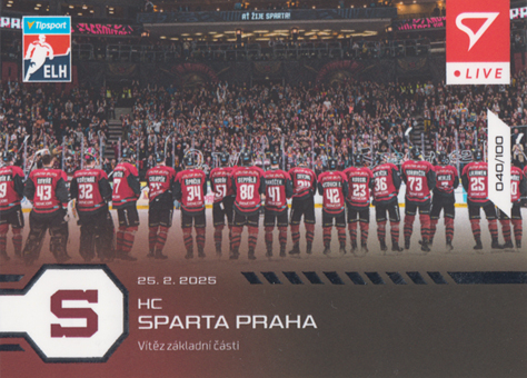 Sparta Praha 24-25 Tipsport Extraliga LIVE #L-85