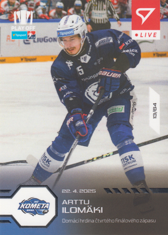 Ilomäki Arttu 24-25 Tipsport Extraliga LIVE #L-101