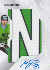 Järvinen Matti 23-24 Tipsport Extraliga Letterology "N" #LL-MJ