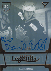 Babka Daniel 21-22 Tipos Extraliga League Legends Auto #LL1