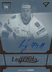 Čierny Ladislav 21-22 Tipos Extraliga League Legends Auto #LL2
