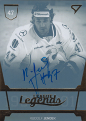 Jendek Rudolf 20-21 Tipos Extraliga League Legends Auto #LL3