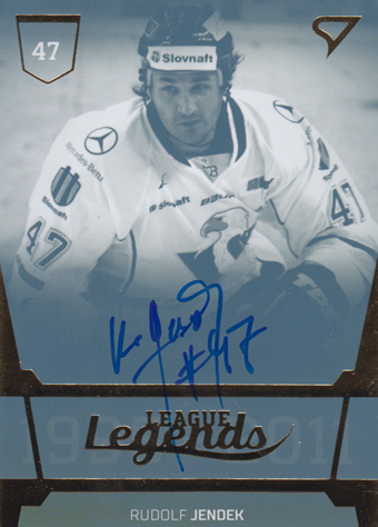 Jendek Rudolf 20-21 Tipos Extraliga League Legends Auto #LL3