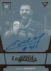 Podkonický Andrej 19-20 Tipsport Liga League Legends Auto #LL5