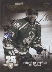Bartečko Ľuboš 17-18 Tipsport Liga Ligové legendy Zlatá edícia #ZL1