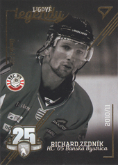 Zedník Richard 17-18 Tipsport Liga Ligové legendy Zlatá edícia #ZL9