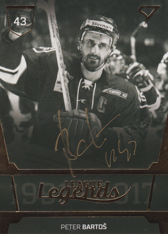 Bartoš Peter 18-19 Tipsport Liga League Legends Gold Auto #LL2