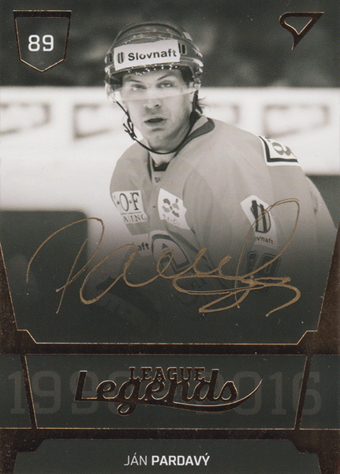 Pardavý Ján 18-19 Tipsport Liga League Legends Gold Auto #LL5