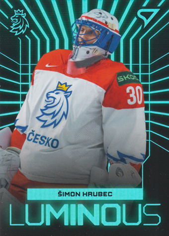 Hrubec Šimon 2024 Hokejové Česko Luminous Blue #LS-02