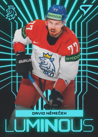 Němeček David 2024 Hokejové Česko Luminous Blue #LS-12