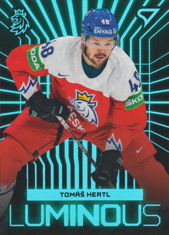 Hertl Tomáš 2024 Hokejové Česko Luminous Blue #LS-15