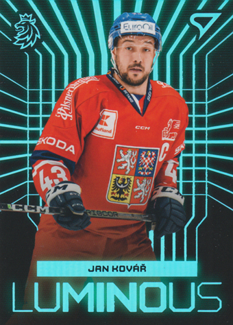 Kovář Jan 2024 Hokejové Česko Luminous Blue #LS-20