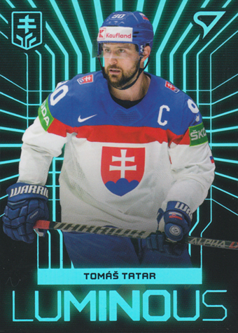 Tatar Tomáš 2024 Hokejové Slovensko Luminous Blue #LS-26