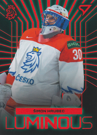 Hrubec Šimon 2024 Hokejové Česko Luminous Red #LS-02