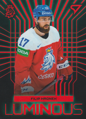 Hronek Filip 2024 Hokejové Česko Luminous Red #LS-06