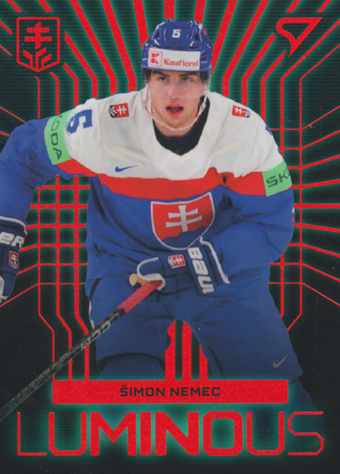 Nemec Šimon 2024 Hokejové Slovensko Luminous Red #LS-10