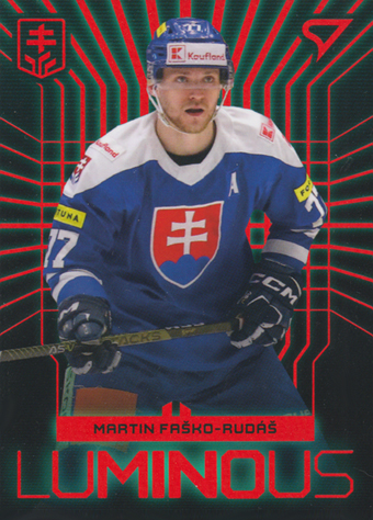 Faško-Rudáš Martin 2024 Hokejové Slovensko Luminous Red #LS-14