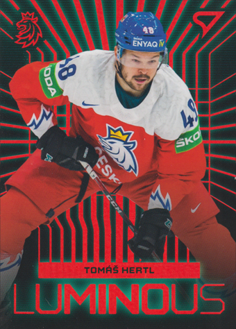 Hertl Tomáš 2024 Hokejové Česko Luminous Red #LS-15