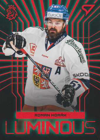 Horák Roman 2024 Hokejové Česko Luminous Red #LS-16