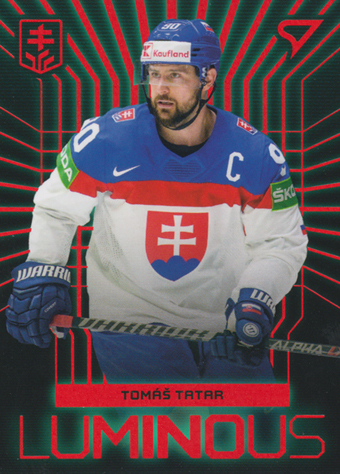 Tatar Tomáš 2024 Hokejové Slovensko Luminous Red #LS-26