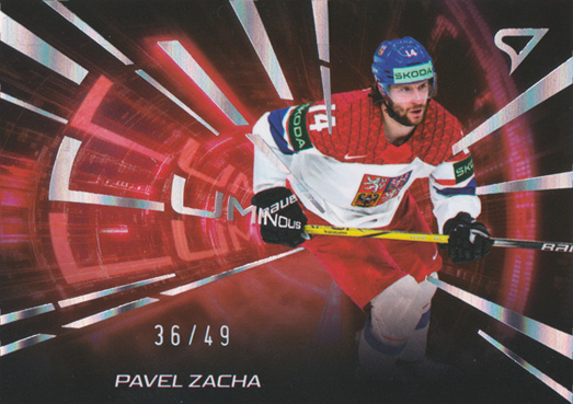 Zacha Pavel 2025 Hokejové Česko Luminous Red #LS-26