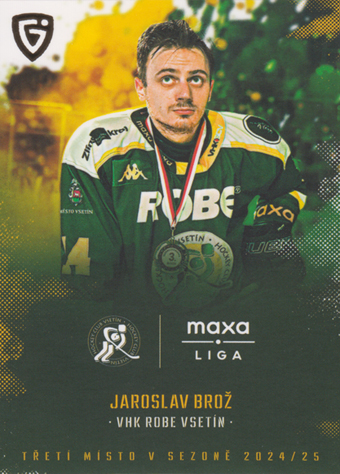 Brož Jaroslav 24-25 GOAL Cards Maxa liga Medailists #MED-01