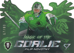 Novotný Filip 23-24 Tipsport Extraliga Magic of the Goalie Die Cut Limited #MG-13