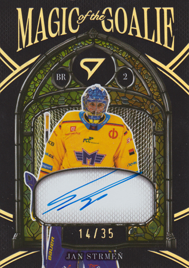 Strmeň Jan 25-26 Tipsport Extraliga Magic of the Goalie Gold Auto #MGS-JS