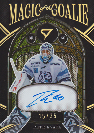Kváča Petr 25-26 Tipsport Extraliga Magic of the Goalie Gold Auto #MGS-PK