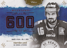 Lukeš František 20-21 OFS Classic Milestones Red #MS-FLK